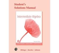 Marvin L. Bittinger Judith A. Beecher Student Solutions Manual for I (Tascabile)