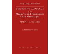 Marvin L. Colker Trinity College Dublin (Copertina rigida)