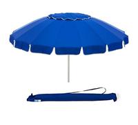 Marvin Ombrellone da Spiaggia Sunbeach Antivento Inclinabile con Borsa Portatile Mare Giardino 220cm e Palo in Alluminio (Blu)
