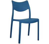 Marvin Sedia In Polipropilene Manu, Arredo di Design, Sedia per Esterno e Interno, Impilabile, Sedie Moderne Resistenti, Sedia per Giardino Cucina Terrazzo Patio (1, Blu Oceano)