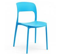 Marvin Sedia In Polipropilene Marte Ergonomica Arredo di Design Esterno e Interno da Giardino Impilabile Sedie Moderne Resistenti per Cucina Terrazzo Locali Commerciali (1, Azzurro)