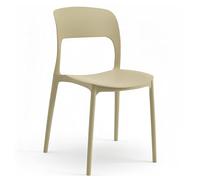 Marvin Sedia In Polipropilene Marte Ergonomica Arredo di Design Esterno e Interno da Giardino Impilabile Sedie Moderne Resistenti per Cucina Terrazzo Locali Commerciali (1, Sabbia)