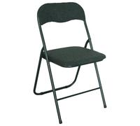 Marvin Sedia Pieghevole Imbottita Teddy in Tessuto Bouclè da Interno Ufficio Casa Resistenti Ferro Leggere Colorate Comode con Schienale Salvaspazio Portatile (Verde)