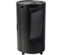 Marvin Stufa A Gas Gpl Portatile Vano Porta Bombola Potenza 4.2 Kw Riscaldante 5 Ruote con Accensione Piezo Elettrica Dispositivo di Sicurezza e Controllo Fiamma e Livello Ossigeno (Nero)