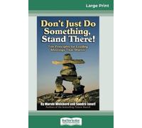 Marvin Weisbord Sandra Janoff Don't Just Do Something, Stand There (Tascabile)
