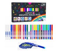 Marvin's Magic 25 Penne Magiche - Cambia Colore - Bambini dai 5 anni | Penne Magiche Cambia Colore, Disegno 3D Senza Sporcare, Punte Cancellabili, Nota Marca di Magia