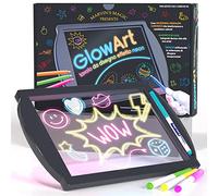 Marvin's Magic - Incredibile Tavolo da Disegno Luminescente per Bambini - Set Neon con Supporto e 4 Penne Magiche Fluorescenti - Colore Nero, Creatività Illuminata!