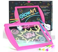 Marvin's Magic - Incredibile Tavolo da Disegno Luminescente per Bambini - Set Neon con Supporto e 4 Penne Magiche Fluorescenti - Colore Rosa, Creatività Illuminata!