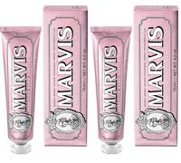 Marvis Dentifricio gengive sensibili alla menta, 75 ml, aiuta a rimuovere la placca dentale e ridurre la sensibilità delle gengive, freschezza duratura (Confezione da 2)