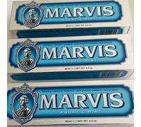 Marvis Dentifricio Originale Aquatic Mint 3 Pezzi X 85 ml Igiene dentale