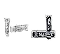 Marvis Dentifricio per Fumatori con Menta Sbiancante, 85 ml & Dentifricio, Amarelli Licorice con Xylitol, 85ml