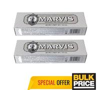 Marvis Fumatori Sbiancante Mint Dentifricio Fluoruro Formula Anti-macchia 85ml