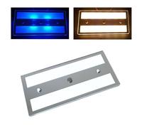 MARVIX Luce LED 12V 24V Slim Touch Switch dimmerabile 6W bianco/blu interno lampada da soffitto per roulotte, camper, camper e barche illuminazione