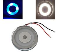 MARVIX Plafoniera a LED da 12 V 24 V, faretto a cupola da 70 mm, con interruttore touch integrato, luce bianca calda da 3200 K, super luminosa, per camper, roulotte e barca