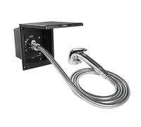 Marvix Set doccia esterno con presa di uscita dell'acqua e soffione per doccia, per camper, roulotte, camper, box per cavalli