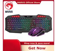 MARVO tastiera e Mouse 112 tasti Anti-ghosting 6D Mouse 7 colori 4 livelli DPI