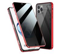 Marvulur Phone Case, Powerful Anti-Peep Magnetic Phone Case, Double Sided Buckle for iPhone Cases, Marvulur for iPhone 14/15/16 Pro Max Cases (Red,for iPhone 16ProMax)