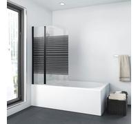 MARWELL BWF250 Black Lines - Parete per vasca da bagno, colore: nero opaco