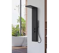 Marwell Essenza - Rubinetto per doccia, 125 x 20 cm, colore: Nero