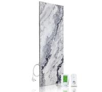Marwona riscaldatore in pietra naturale a infrarossi con termostato I 800 W I Carrara Optik A-800 I Riscaldatore a infrarossi da parete a risparmio energetico I Garanzia di 5 anni I Qualità tedesca