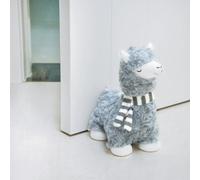 Marwood - Fermaporta carino per casa e ufficio, capra con sciarpa, zavorrato, per interni, in tessuto, animale imbottito, decorativo, per pavimento