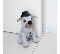 Marwood Simpatico fermaporta decorativo per casa e ufficio, cane vestito da gentiluomo, fermaporta interno in tessuto con animali farciti fermaporta decorativo per pavimento