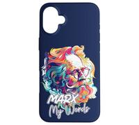 Marx My Words Funny Philosophy Lover Citazione Filosofo Custodia per iPhone 16 Plus