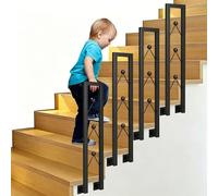 MARXAN Corrimano a Parete per Scale Esterne Interne, ringhiera per Scale di Transizione, gradini in Cemento/Legno, staffe per corrimano a Forma di U con Kit di Installazione(95cm)