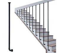 MARXAN Corrimano per Scale, corrimano a L, parapetto di Transizione per casa, Villa, soppalco, palo per ringhiera per Scale da 30 a 150 cm (1 Confezione)(80cm)