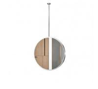 MARXAN Specchi per Trucco a Specchio Rotondo con Braccio Montato a soffitto | Per bagno, guardaroba, soggiorno, camera da letto, l'ingresso, lo specchio personalizzabile(60x60cm)