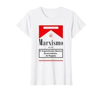 Marxismo - Contro Il capitalismo Maglietta, Donna, Bianco, XL