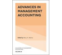 Mary A. Malina Advances in Management Accounting (Copertina rigida)