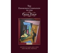 Mary Ann Caws The Edinburgh Companion to the Prose Poem (Tascabile)