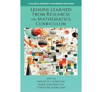 Mary Ann Huntle Lessons Learned From Research on Mathematics Curricu (Tascabile)