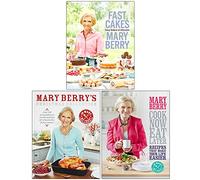 Mary Berry Collection 3 Books Set (Fast Cakes Easy Bakes in Minutes, Mary Berrys Christmas Collection, Cook Now Eat Later)