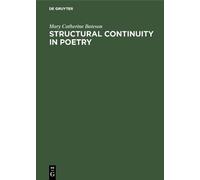 Mary Catherine Bateson Structural continuity in poetry (Copertina rigida)