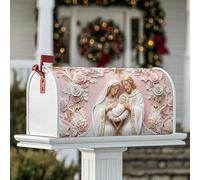 Mary - Coperture magnetiche per cassette postali, decorazione natalizia per cassetta delle lettere con Giuseppe Gesù bambino, decorazione per esterni, giardino, cortile, 45,7 x 53,3 cm