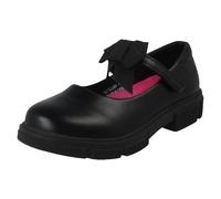 Mary Jane H2712 - Scarpe da scuola con fiocco e ananas, Sintetico nero., 36 EU