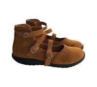 Mary Jane - Scarpe basse da donna piatte e comode, eleganti con cinghie, per balerina, sportive, da ginnastica, larghe, H per ragazze, morbide scarpe estive da donna, giallo., 39 EU