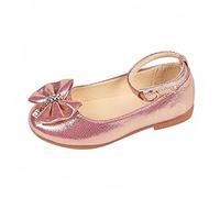 Mary Jane - Scarpe da ballo per bambine da 0 a 3,5 anni, con fiocco e cinturino alla caviglia, per bambine da 0 a 3,5 anni, rosa, 22 EU