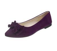 Mary Jane - Scarpe da donna, comode, eleganti, per il tempo libero, per matrimonio, antiscivolo, suola morbida, traspiranti, per lavoro, viaggi e vita quotidiana, Lilla, 41 EU