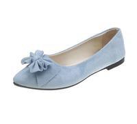 Mary Jane - Scarpe da donna, comode, eleganti, per il tempo libero, per matrimonio, antiscivolo, suola morbida, traspiranti, per lavoro, viaggi e vita quotidiana, Azzurro, 42 EU