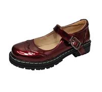Mary Jane Scarpe da donna con plateau Mary Janes Uniform Office Scarpe da sera Dolce Lolita Principessa Scarpe Punta tonda Tacco a blocco Scarpe in pelle Fibbia Scarpe casual da donna Scarpe da festa