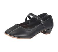 Mary Jane Scarpe da donna con tacco a blocco, scarpe da ballo latine chiuse con cinturino regolabile, scarpe da sera eleganti, morbide e per il tempo libero, comode, Nero , 40 EU