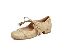 Mary Jane Scarpe Dirndl da donna, tacco a blocco, con cinturino a T, punta | Scarpe da passeggio leggere, antiscivolo, traspiranti, adatte per tutti i giorni, per fare commissioni e per il tempo libero