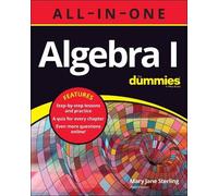 Mary Jane Sterling Algebra I All-in-One For Dummies (Tascabile)