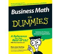Mary Jane Sterling Business Math For Dummies (Tascabile)