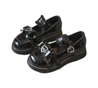 Mary Janes Donna Offerta Bassi, Scarpe da Donna con Plateau Sandali con Cinturino con Fibbia retrò Punta Tonda Appartamenti con Bocca Bassa Sandalo Eleganti in Pelle Verniciata da Giapponese Lolita