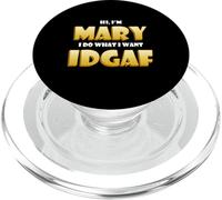 Mary Joke IDGAF Meme Funny Halloween Costume For Mary PopSockets PopGrip per MagSafe