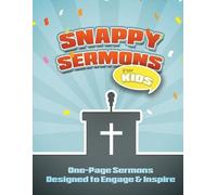 Mary Kate Warner Snappy Sermons for Kids (Tascabile)
